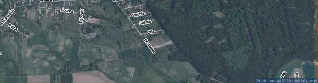 Zdjęcie satelitarne Bażancia ul.